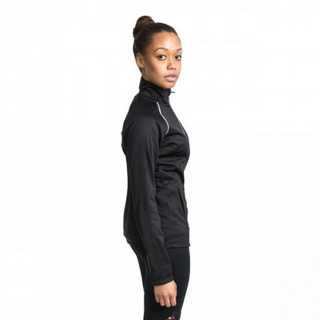 Trespass Teegan Womens Reflective Quick Dry Long Sleeve Full Zip Active Top